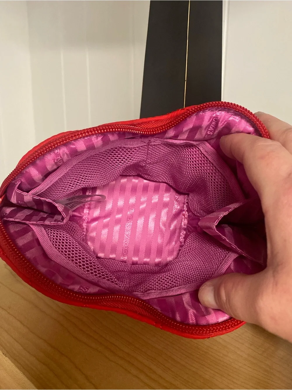 NWT Victoria's Secret Quilted Heart Red Cosmetic Bag